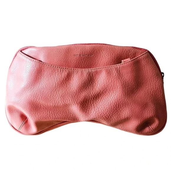 Matt and Nat Women’s Vegan Leather Bohemian Crossbody Handbag Salmon Pink Small. - Picture 4 of 8